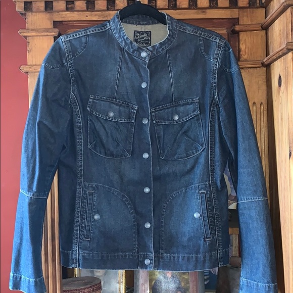 Lucky Brand Jackets & Blazers - Lucky Brand Denim Moto Jacket Size Large